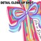 Easter DTF Transfer - Colorful Cross Purple Bow Ready To Press